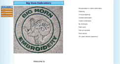 Desktop Screenshot of bighornembroidery.com