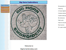 Tablet Screenshot of bighornembroidery.com